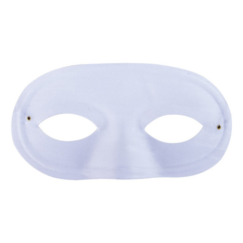 Masque vénitien Loup Domino blanc pour adulte en vente à Paris chez Be Happy