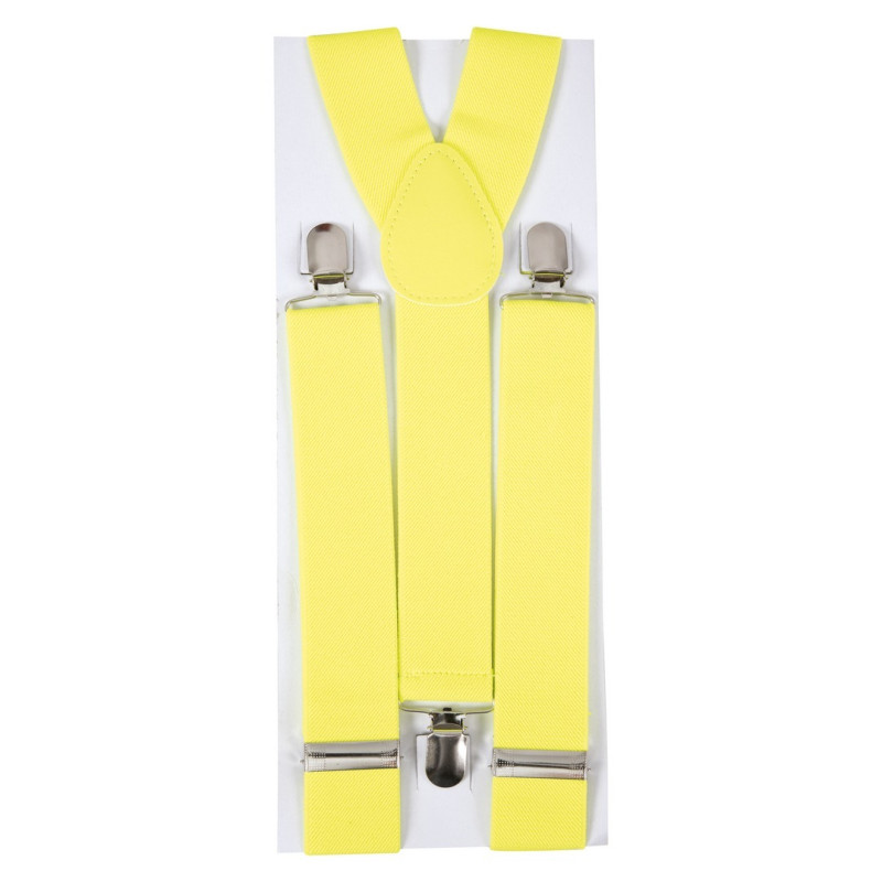 Bretelles jaune pour adulte en vente chez Be Happy