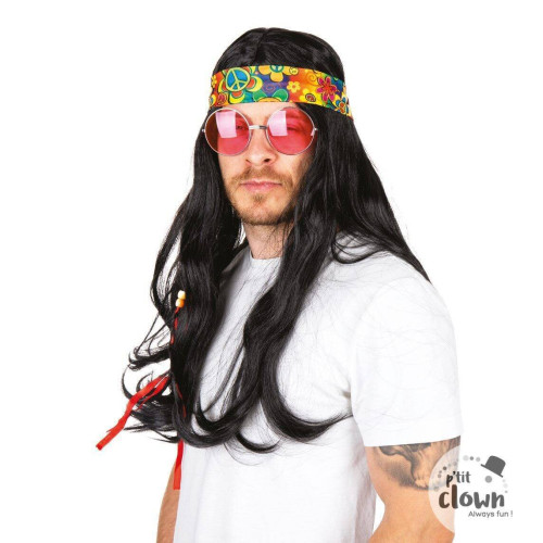 Bandeau hippie année 60's pour adulte en vente chez Be Happy