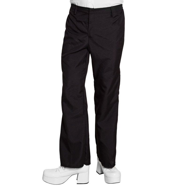 Pantalon disco noire homme