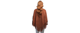 Poncho hippie, cowgirl marron pour adulte en vente chez Be Happy déguisement
