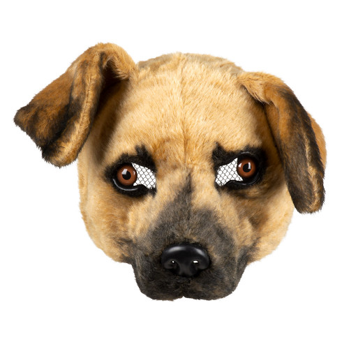 Masque peluche chien luxe Labrador pour adulte en vente à Paris chez Be Happy et en ligne.