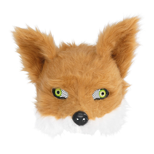 Masque peluche renard luxe pour adulte en vente à Paris chez Be Happy et en ligne.