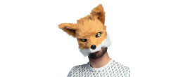 Masque peluche renard luxe pour adulte en vente à Paris chez Be Happy et en ligne.