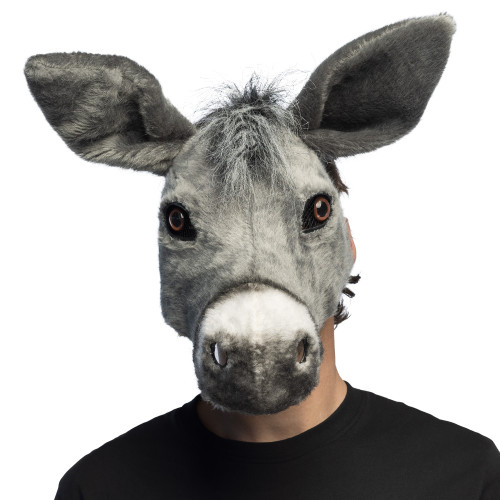 Masque peluche d'âne luxe pour adulte en vente à Paris chez Be Happy et en ligne.