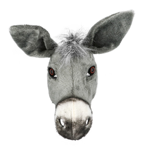 Masque peluche d'âne luxe pour adulte en vente à Paris chez Be Happy et en ligne.