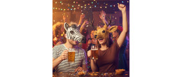 Masque peluche de cerf luxe pour adulte en vente à Paris chez Be Happy et en ligne.