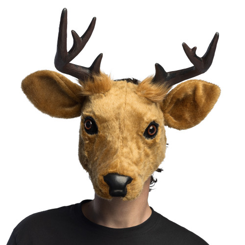 Masque peluche de cerf luxe pour adulte en vente à Paris chez Be Happy et en ligne.