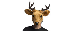 Masque peluche de cerf luxe pour adulte en vente à Paris chez Be Happy et en ligne.