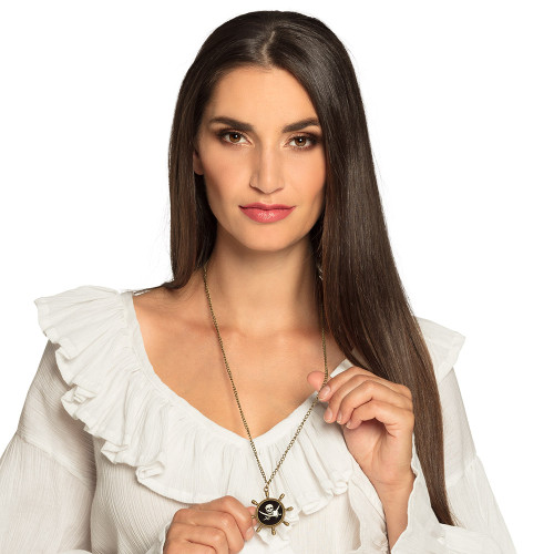 copy of Collier pirate tête de mort doré
