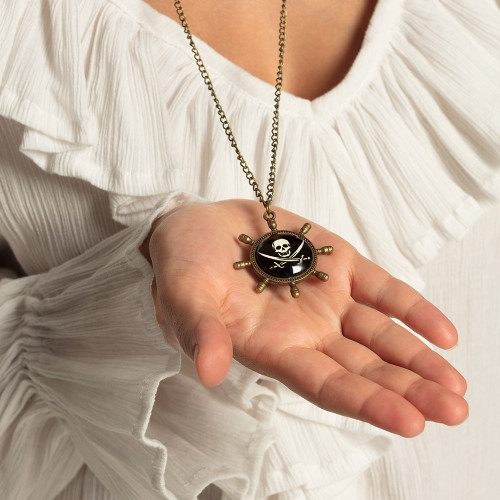 copy of Collier pirate tête de mort doré