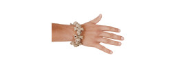 Bracelet tête de mort skull bones pour adulte en vente chez Be Happy