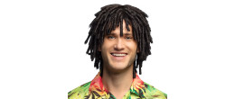 Perruque rasta jamaïcain avec dreadlocks court pour adulte en vente à Be Happy.