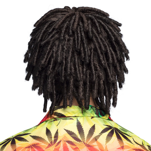 Perruque rasta jamaïcain avec dreadlocks court pour adulte en vente à Be Happy.