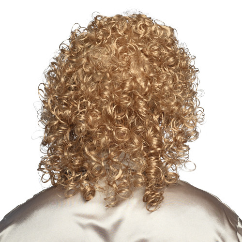 Perruque chanteur musicien Michel Polnareff luxe avec lunettes blanche pour adulte en vente à Be Happy.