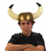 Vente casque Viking doré avec grande cornes pour adulte chez Be Happy à Paris et en ligne.