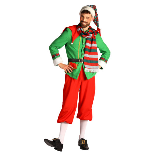 Costume lutin de noel homme luxe