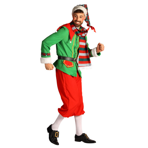 Costume lutin de noel homme luxe