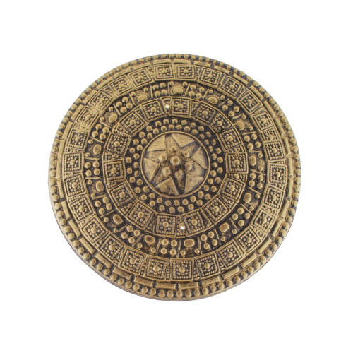 Bouclier gladiateur, viking doré