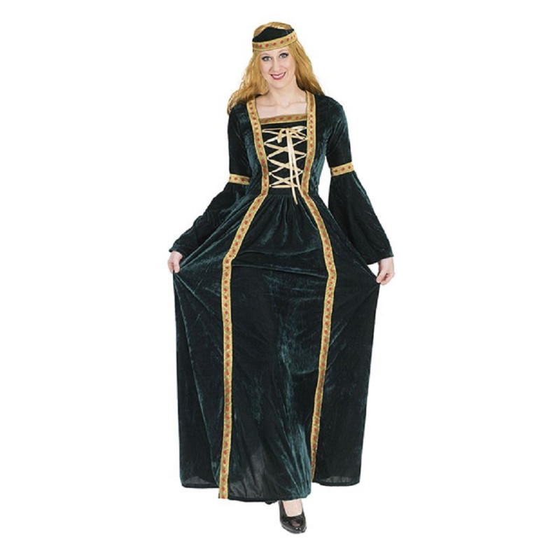 Déguisement princesse médiévale verte