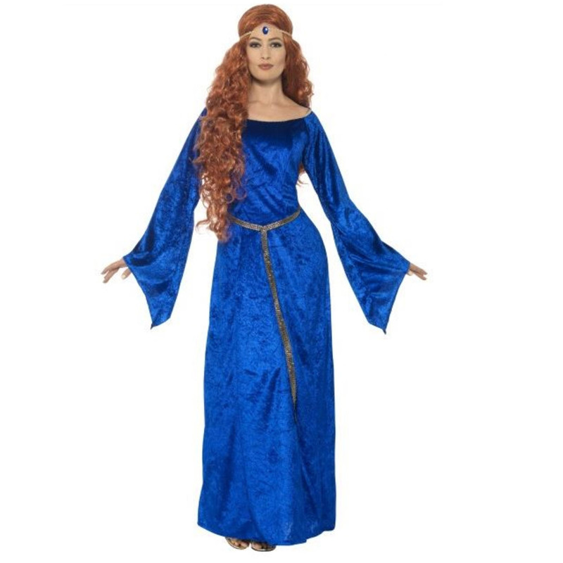 Location déguisement robe médiévale bleue grande taille à Paris