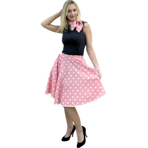 Déguisement Rock'n Roll femme rose