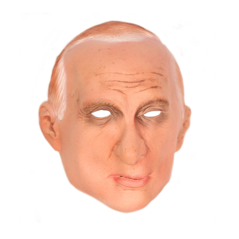 Masque vladimir poutine intégral en latex pour adulte en vente chez Be Happy