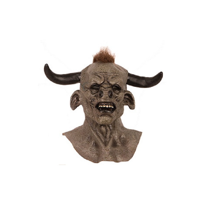Masque démon avec cornes luxe