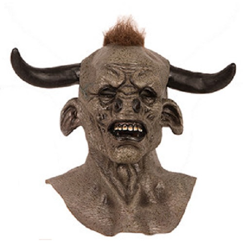 Masque démon avec cornes luxe