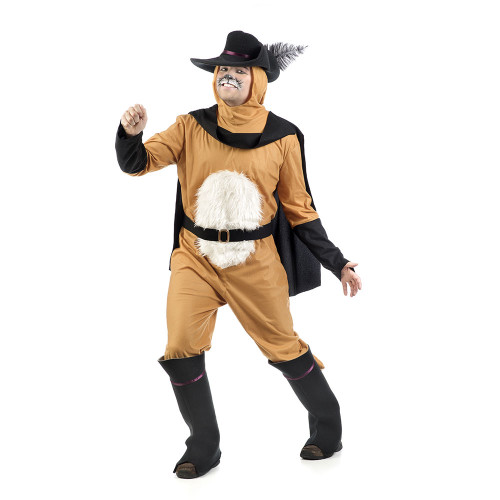 Location costume le chat botté luxe pour adulte chez Be Happy à Paris et en ligne.