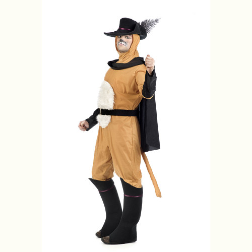 Location costume le chat botté luxe pour adulte chez Be Happy à Paris et en ligne.