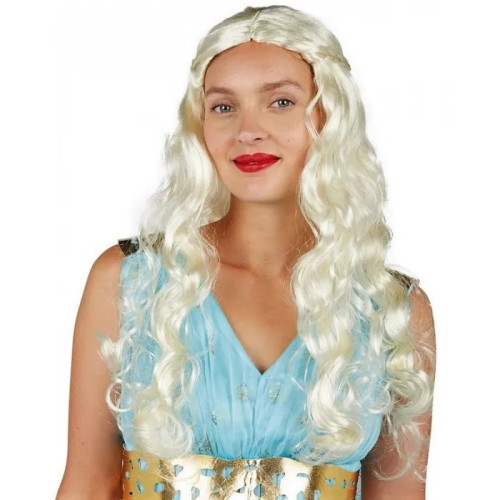 Perruque médiévale Daenerys Targaryen blonde pour femme en vente chez Be Happy