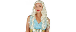 Perruque médiévale Daenerys Targaryen blonde pour femme en vente chez Be Happy