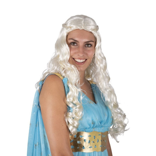 Perruque médiévale Daenerys Targaryen blonde pour femme en vente chez Be Happy