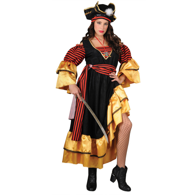 Location robe de pirate luxe pour femme à Paris chez Be Happy et en ligne.