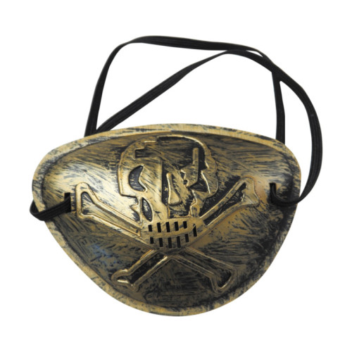 Cache oeil pirate doré