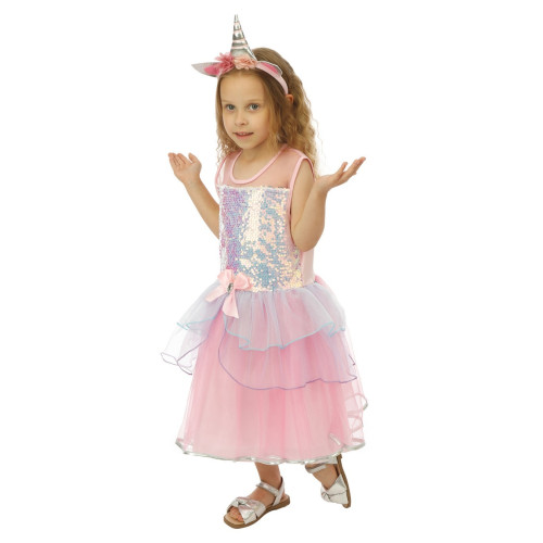 Déguisement robe licorne pour bébé comprenant une robe et un serre tête en vente à Be Happy