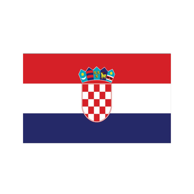 Drapeau de la Croatie en polyester 150x90 cm en vente chez Be Happy Store à Paris