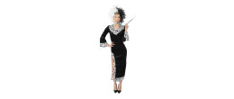 Déguisement robe Cruella pour adulte en vente chez Be Happy.
