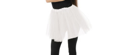 Tutu blanc en tulle pour adulte en vente à Paris chez Be Happy