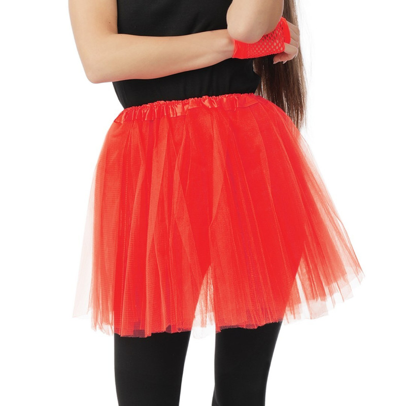 Tutu rouge en tulle de 40cm en vente chez Be Happy à Paris