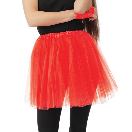 Tutu rouge en tulle de 40cm en vente chez Be Happy à Paris