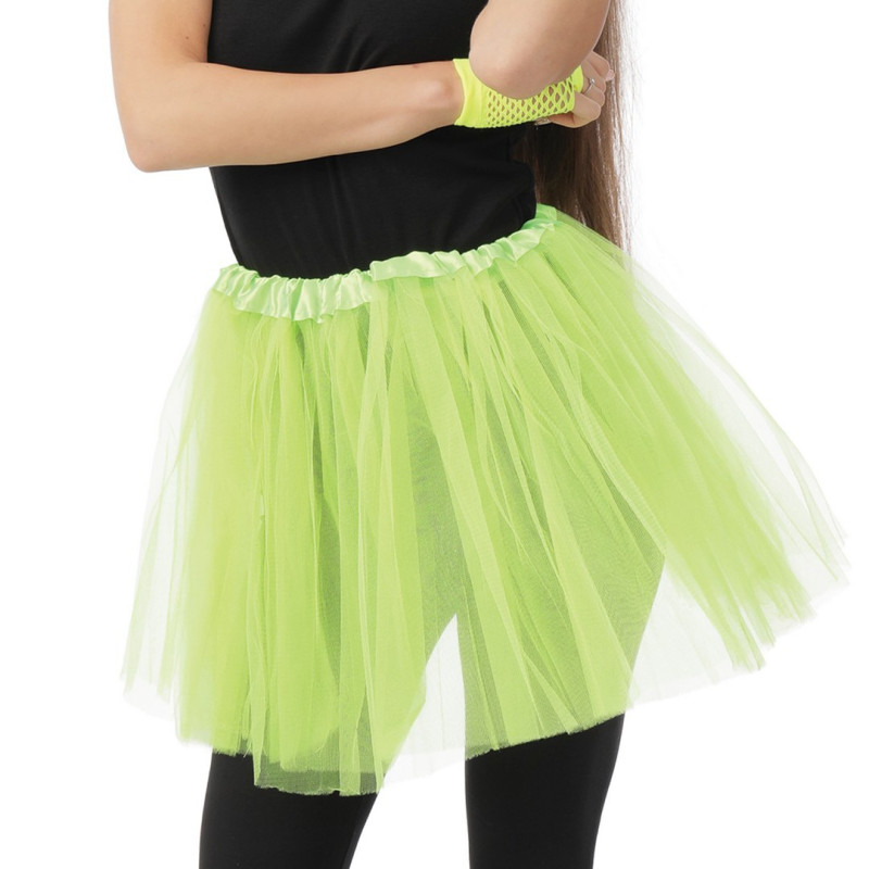 Tutu vert en tulle de 40cm en vente chez Be Happy à Paris