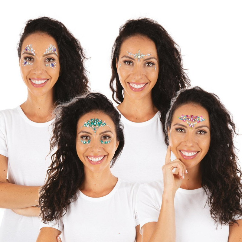 Strass autocollant pour visage en vente.