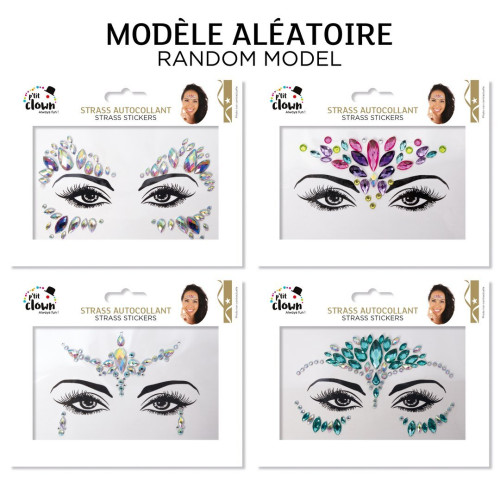 Strass autocollant pour visage en vente.