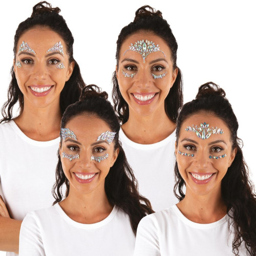 Strass autocollant pour maquillage festival coachella pour visage en vente.