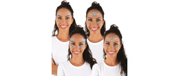 Strass autocollant pour maquillage festival coachella pour visage en vente.