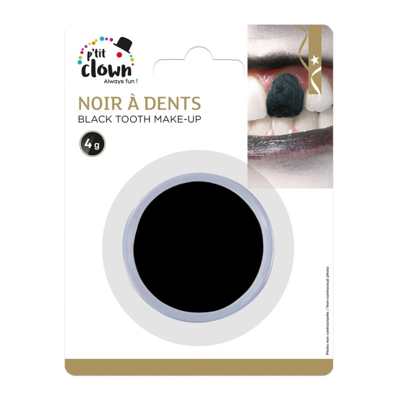 Noir à dent pour maquillage dentier pirate, dents sales en vente chez Be Happy à Paris