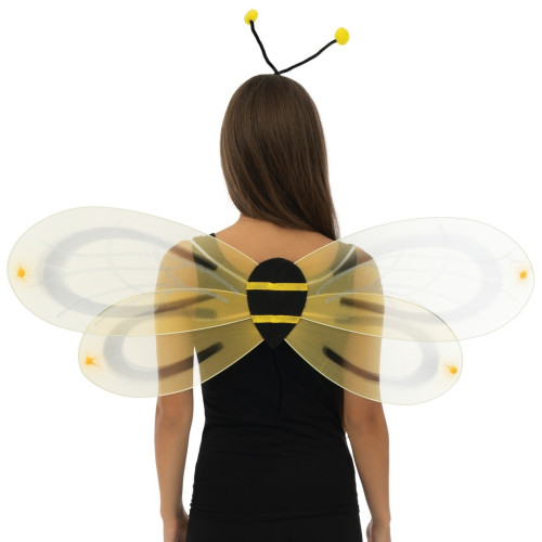 Ailes d'abeille 48 cm avec antenne pour adulte et enfant en vente chez Be Happy à Paris