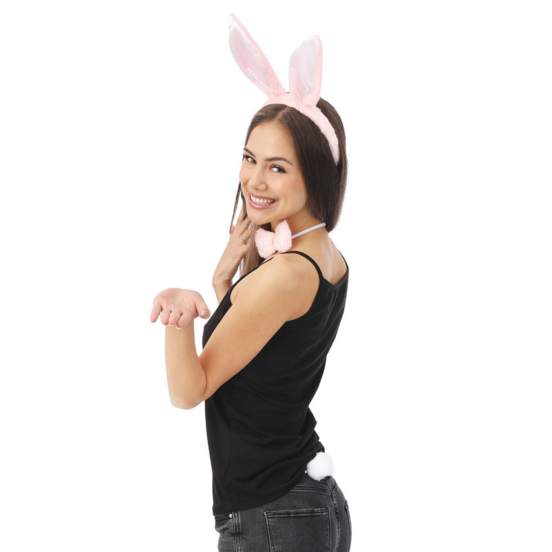 Set de Lapin rose 3 pièces